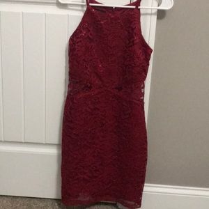 I.N. San Francisco wine red homecoming dress